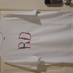 Kids White Graphic T-Shirt